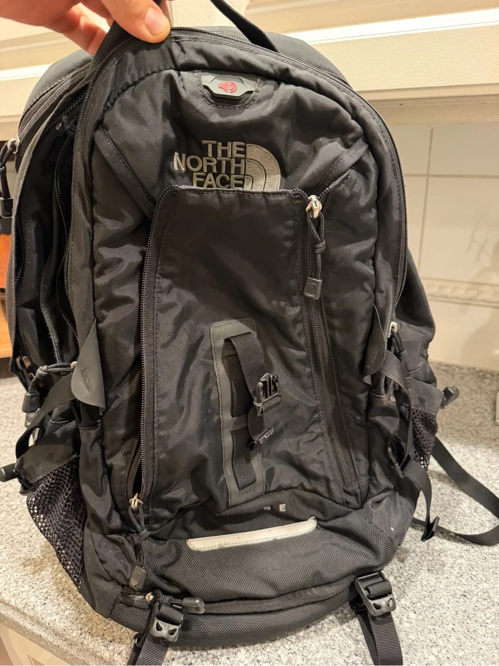 The North Face Black Men's Backpack - Durable Everyday Pack (Surge)
